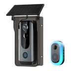 M20 HD Night Vision Wireless Two-Way Intercom Video Doorbell with Solar Power Rainproof Cover