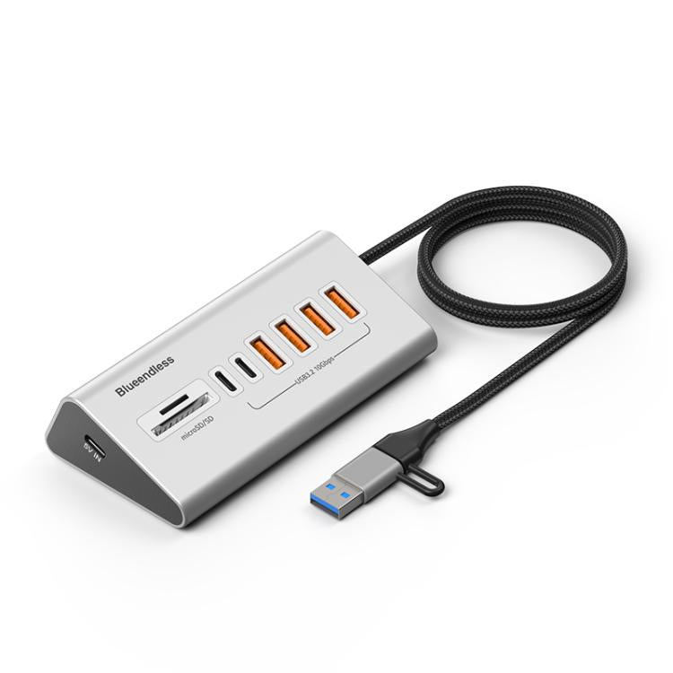 Blueendless HU806 Multifunctional 8 Ports Type-C / USB-C Port HUB Docking Station