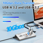 Blueendless HU806 Multifunctional 8 Ports Type-C / USB-C Port HUB Docking Station — view 3