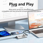 Blueendless HU806 Multifunctional 8 Ports Type-C / USB-C Port HUB Docking Station — view 6