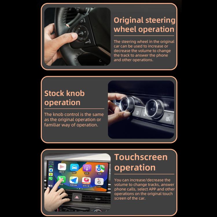 2 in 1 Car Smart Box Wireless Android Auto CarPlay Adapter
