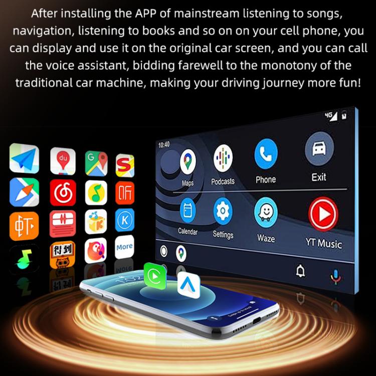 2 in 1 Car Smart Box Wireless Android Auto CarPlay Adapter
