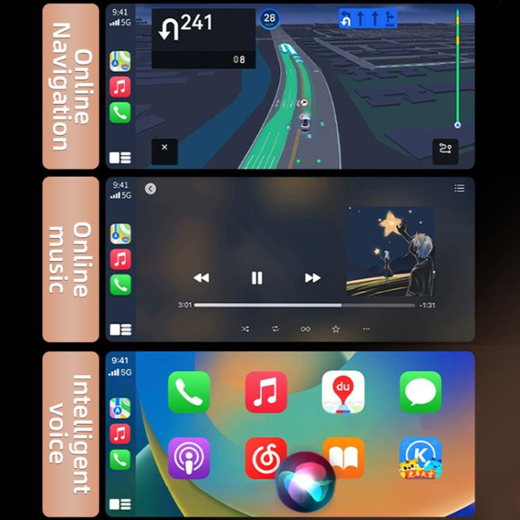 2 in 1 Car Smart Box Wireless Android Auto CarPlay Adapter