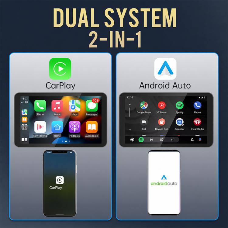 2 in 1 Car mini Smart Box Wired to Wireless Android Auto CarPlay Adapter — view 4