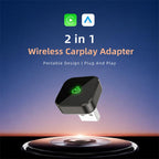 2 in 1 Car mini Smart Box Wireless Android Auto CarPlay Adapter
