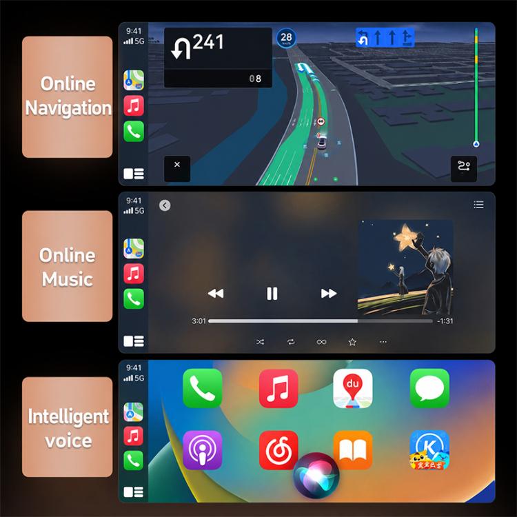 2 in 1 Car mini Smart Box Wireless Android Auto CarPlay Adapter