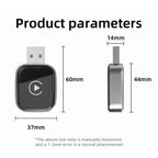 2 in 1 Car mini Smart Box Bluetooth5.4+WiFi6 Wireless Android Auto CarPlay Adapter