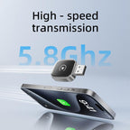 2 in 1 Car mini Smart Box Bluetooth5.4+WiFi6 Wireless Android Auto CarPlay Adapter
