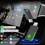 2 in 1 Car mini Smart Box Wired to Wireless Android Auto CarPlay Adapter