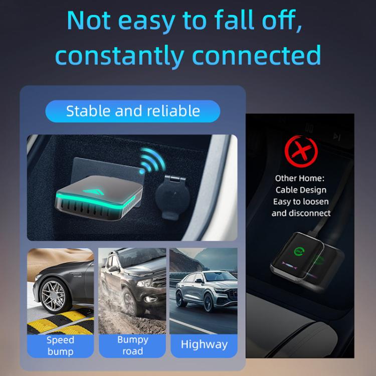 2 in 1 Car mini Smart Box Wired to Wireless Android Auto CarPlay Adapter