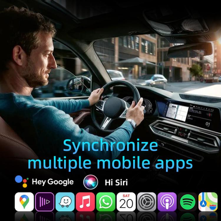 2 in 1 Car mini Smart Box Wired to Wireless Android Auto CarPlay Adapter