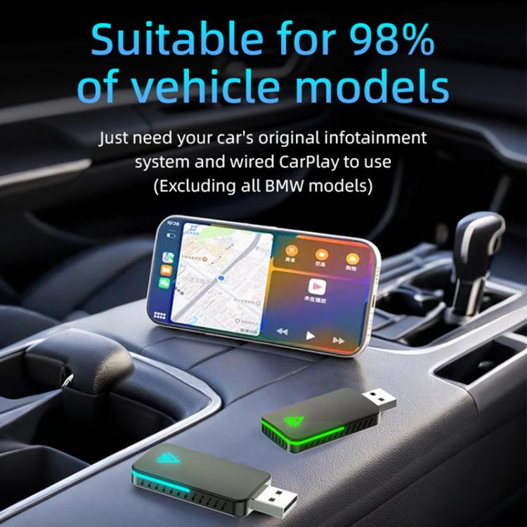 2 in 1 Car mini Smart Box Wired to Wireless Android Auto CarPlay Adapter