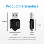2 in 1 Car Thumb mini Smart Box Bluetooth5.4+WiFi6 Wireless Android Auto CarPlay Adapter