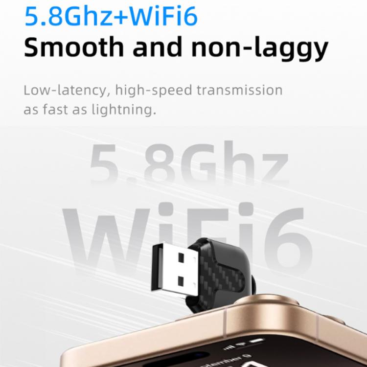2 in 1 Car Thumb mini Smart Box Bluetooth5.4+WiFi6 Wireless Android Auto CarPlay Adapter