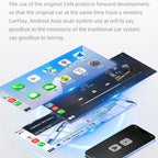 2 in 1 Car Thumb mini Smart Box Bluetooth5.4+WiFi6 Wireless Android Auto CarPlay Adapter