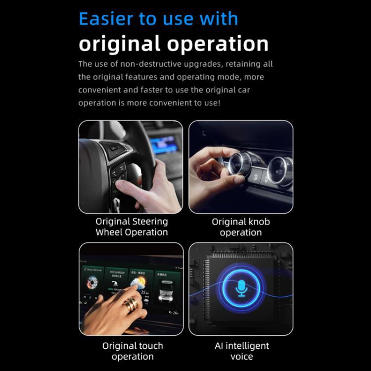 2 in 1 Car Thumb mini Smart Box Bluetooth5.4+WiFi6 Wireless Android Auto CarPlay Adapter