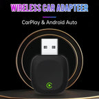 2 in 1 Car mini Smart Box 5.8GHz+2.4GHz Wireless Android Auto CarPlay Adapter