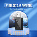 2 in 1 Car mini Smart Box Wired to Wireless 5.8GHz+2.4GHz Android Auto CarPlay Adapter — ZYD-TAB0F
