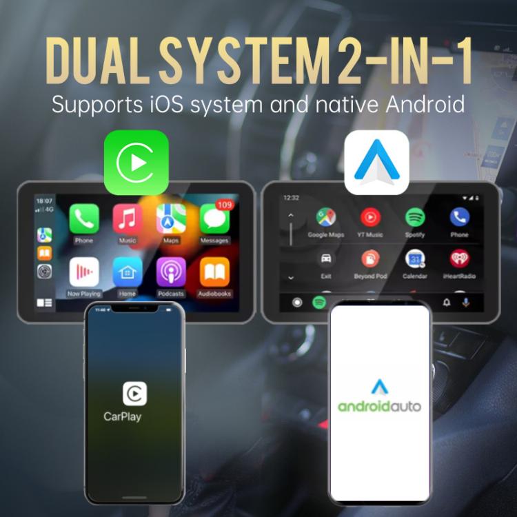 2 in 1 Car mini Smart Box Wired to Wireless 5.8GHz+2.4GHz Android Auto CarPlay Adapter — view 4