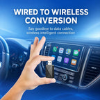 2 in 1 Car mini Smart Box Wired to Wireless 5.8GHz+2.4GHz Android Auto CarPlay Adapter — view 5
