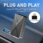 2 in 1 Car mini Smart Box Wired to Wireless 5.8GHz+2.4GHz Android Auto CarPlay Adapter — view 6