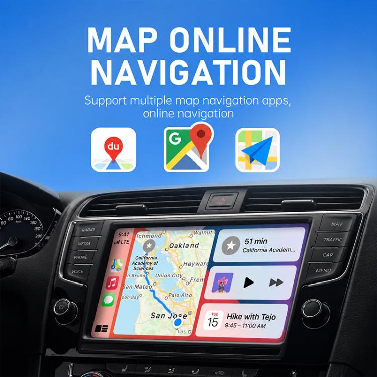 2 in 1 Car mini Smart Box Wired to Wireless 5.8GHz+2.4GHz Android Auto CarPlay Adapter — view 8