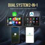 2 in 1 Car mini Smart Box BT5.4+WiFi Wireless Android Auto CarPlay Adapter
