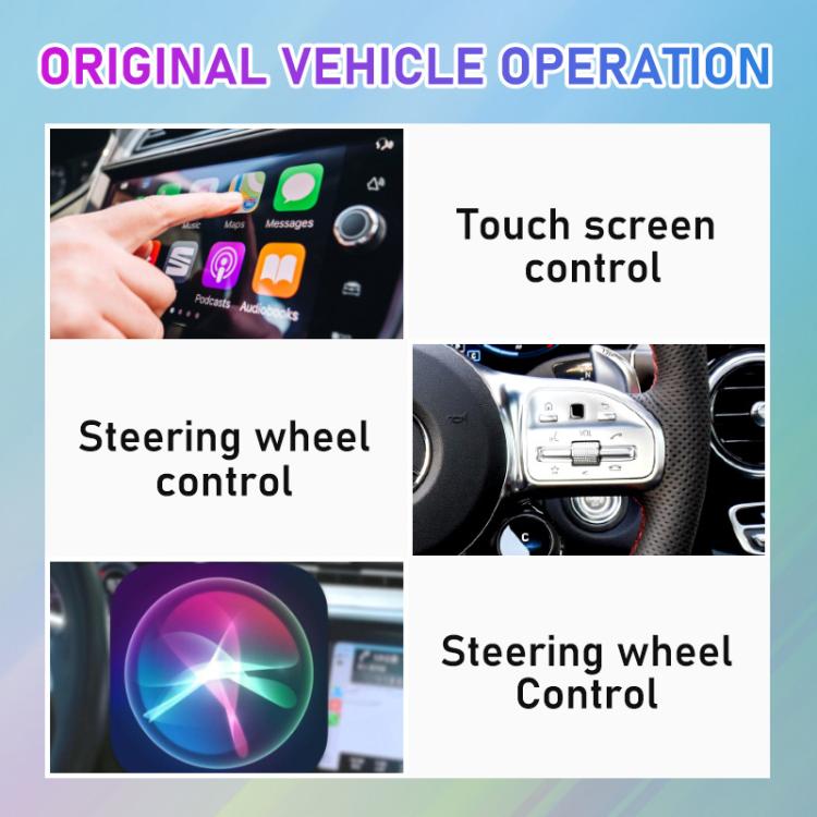 2 in 1 Car mini Smart Box BT5.4+WiFi Wireless Android Auto CarPlay Adapter