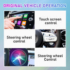 2 in 1 Car mini Smart Box BT5.4+WiFi Wireless Android Auto CarPlay Adapter