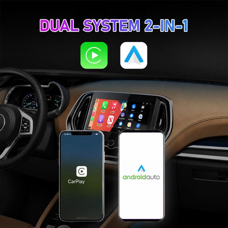 2 in 1 Car mini Smart Box 5.8GHz+2.4GHz Wireless Android Auto CarPlay Adapter — view 7