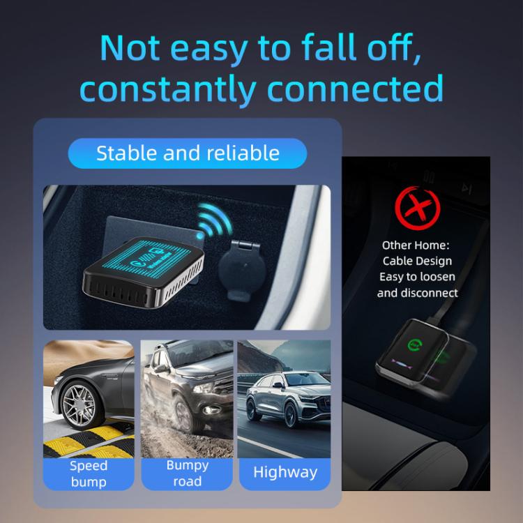 2 in 1 Car mini Smart Box Screen Display Wireless Android Auto CarPlay Adapter