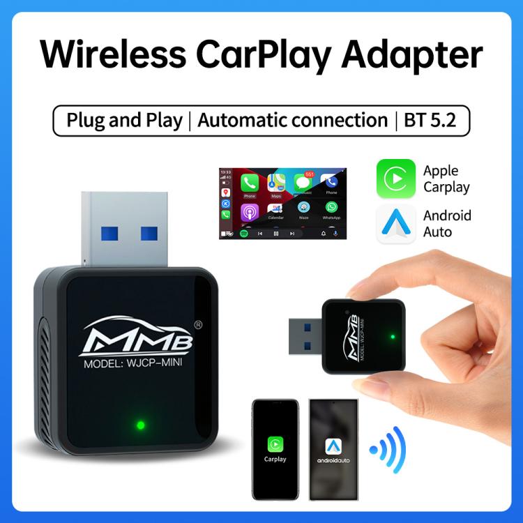 MMB CP-1 2 in 1 Car mini Smart Box Wired to Wireless Android Auto CarPlay Adapter