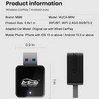 MMB CP-1 2 in 1 Car mini Smart Box Wired to Wireless Android Auto CarPlay Adapter