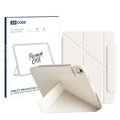 XDcase Dual-Sided Magnetic Y-fold Smart Tablet Leather Case with Pencil Holder