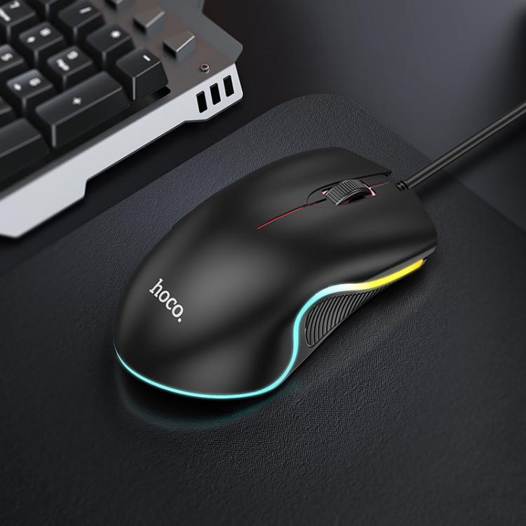 HOCO GM19 Enjoy Gaming Luminous LED Wired Mouse