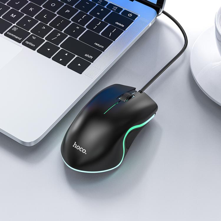 HOCO GM19 Enjoy Gaming Luminous LED Wired Mouse
