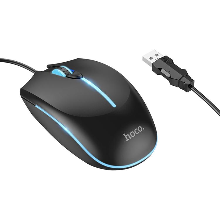HOCO GM37 Wonderful Gaming Luminous Wired Mouse