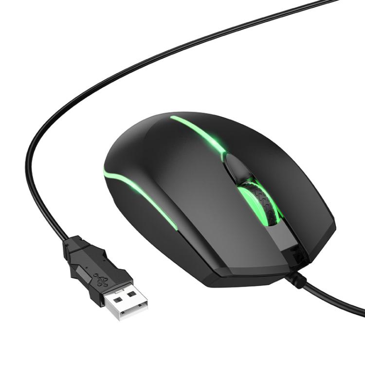 HOCO GM37 Wonderful Gaming Luminous Wired Mouse