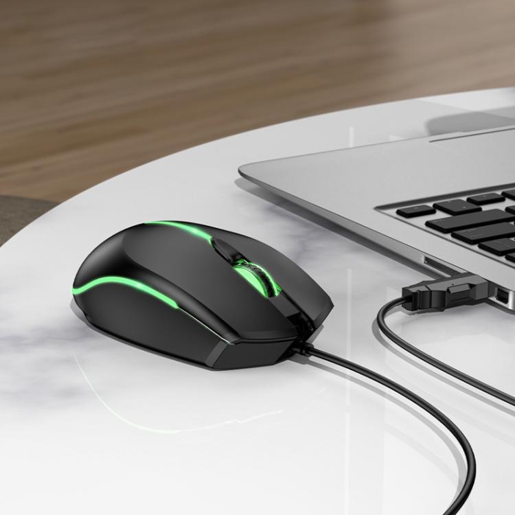 HOCO GM37 Wonderful Gaming Luminous Wired Mouse