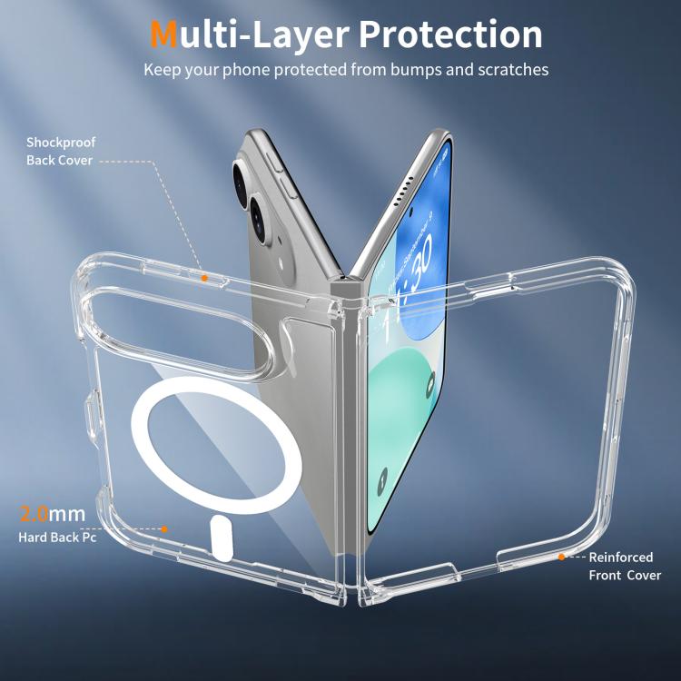 Scratch-proof Acrylic 2.0mm Crystal Magnetic Phone Case
