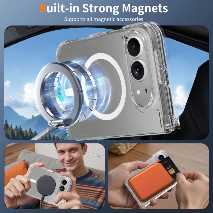 Scratch-proof Acrylic 2.0mm Crystal Magnetic Phone Case