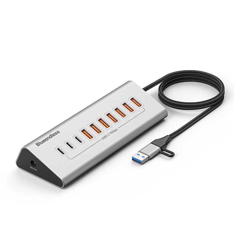 Blueendless Type-C / USB-C 2 in 1 Port Multifunctional HUB Docking Station UK Plug — view 9