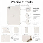 YOYOISLES Heart Island Series Electroplated PC Hybrid PU Tablet Case — view 9