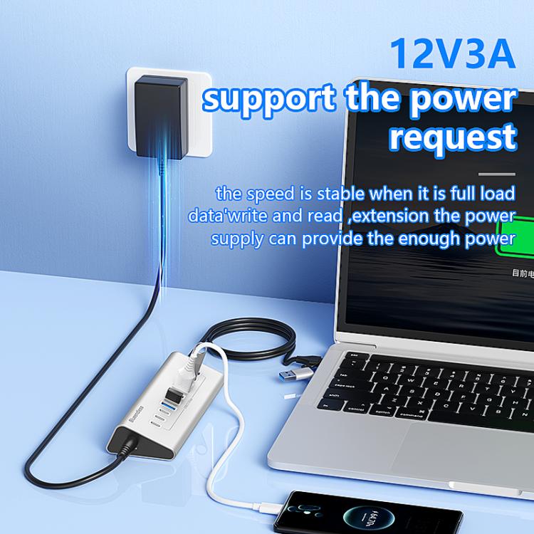 Blueendless Type-C / USB-C 2 in 1 Multifunctional HUB Docking Station AU Plug — view 5