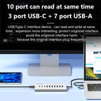 Blueendless Type-C / USB-C 2 in 1 Multifunctional HUB Docking Station AU Plug — view 6