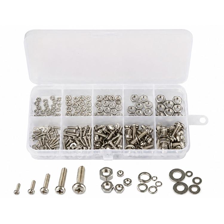 Hexagonal Nuts and Bolts 320PCS / Set
