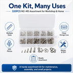 Hexagonal Nuts and Bolts 320PCS / Set