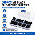 M3 Pan-head Phillips Self-tapping Screw 500 PCS / Set