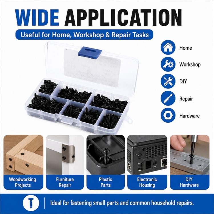 M3 Pan-head Phillips Self-tapping Screw 500 PCS / Set