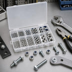 175PCS Lock Nuts and Hexagonal Nut Plug Set